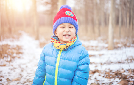 Snow childrenの写真素材