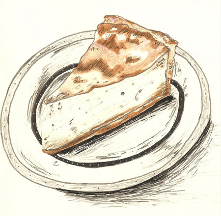cheesecake sketch dessert cheese food illustrationの写真素材