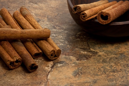 Cinnamon sticksの写真素材