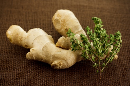 Ginger and thymeの写真素材