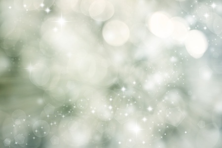 Abstract Green Bokeh Lightsの写真素材