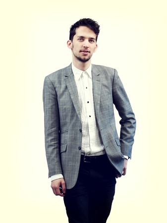Portrait of a Stylish Handsome Young Manの写真素材
