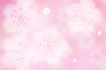 Cherry Blossom Abstract Lights Backgroundの写真素材