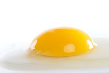 Egg isolated on whiteの写真素材
