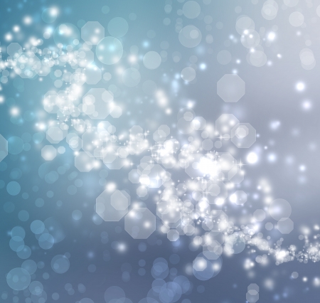Blue Colored Abstract Lights Background の写真素材