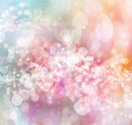 Blue - Pink - Orange Colored Abstract Lights Background の写真素材