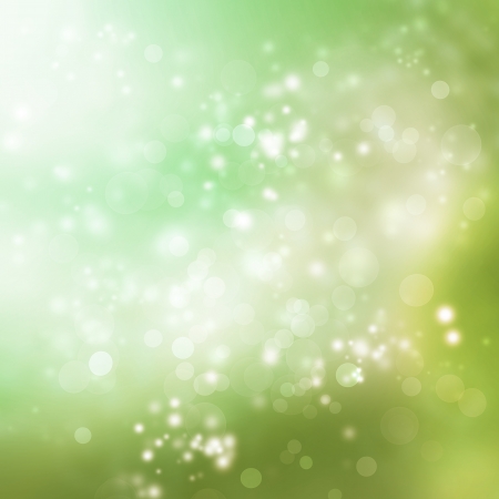 Abstract Lights on Green Colored Background の写真素材