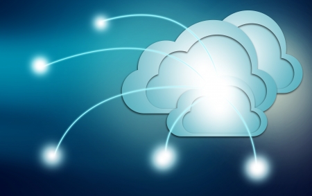 Cloud computing, technology connectivity conceptの写真素材