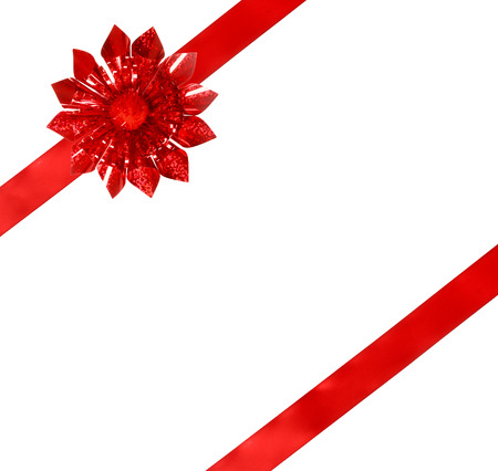 Red Bow and Ribbonの写真素材
