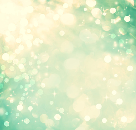 Teal colored abstract shiny light and glitter backgroundの写真素材