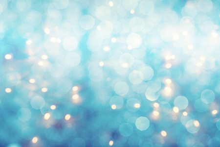 Blue colored abstract shiny light octagon backgroundの写真素材