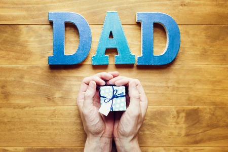 Father's day celebration theme with DAD block lettersの写真素材