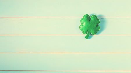 St. Patrick's Day concept with Irish shamrocksの写真素材