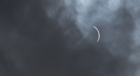 Solar eclipse as seen from Columbia, SC August 21st 2017