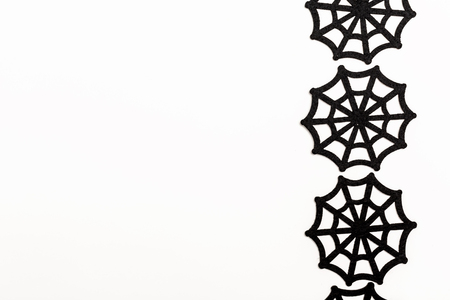 Halloween themed background border on a white backgroundの写真素材