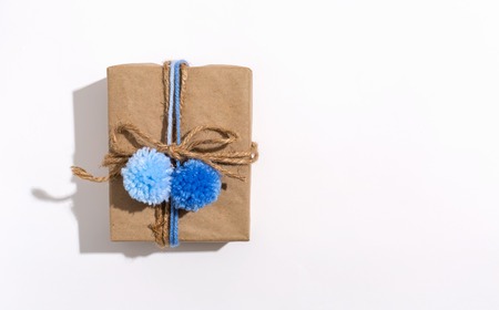 A gift box on a white background