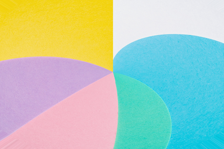 Abstract geometric curving shapes pastel pattern backgroundの写真素材