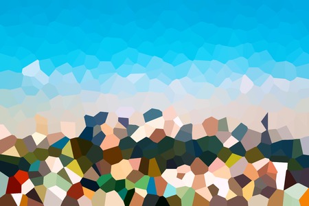 Abstract low poly mosaic shapes background illustration