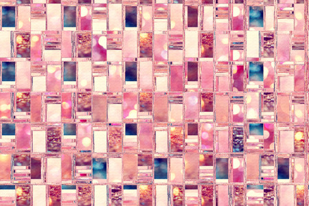 Abstract background illustration with distorted repeated boxes pattern