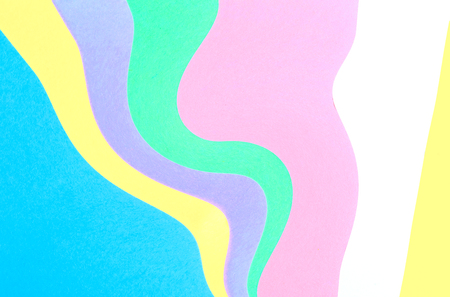 Abstract wavy multi colored paper background designの写真素材