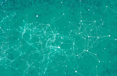 Abstract technology AI geometric futuristic lines backgroundの写真素材