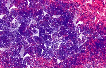 Abstract technology AI geometric futuristic lines background