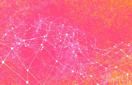 Abstract technology AI geometric futuristic lines background