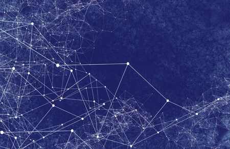 Abstract technology AI geometric futuristic lines background