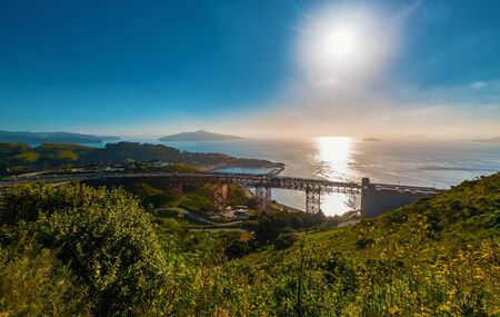 Battery Spencer Park in Marin County, CAの写真素材
