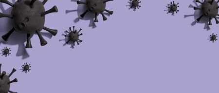 Viral epidemic influenza and Coronavirus Covid-19 concept