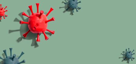 Viral epidemic influenza and Coronavirus Covid-19 conceptの写真素材