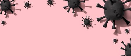 Viral epidemic influenza and Coronavirus Covid-19 conceptの写真素材