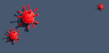 Viral epidemic influenza and Coronavirus Covid-19 conceptの写真素材