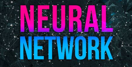 Neural Network theme with abstract network lines and patterns
