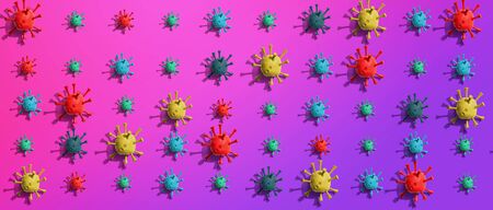 Viral epidemic influenza and Coronavirus Covid-19 conceptの写真素材