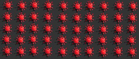 Viral epidemic influenza and Coronavirus Covid-19 concept