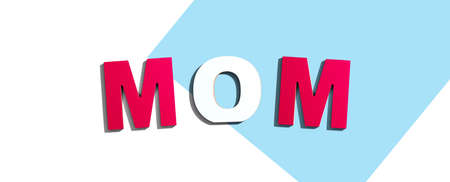 Mothers day theme letter blocksの写真素材