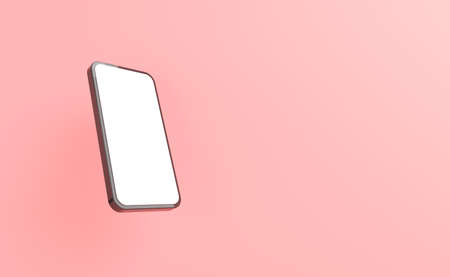3D render illustration of smartphoneの写真素材