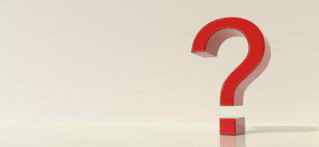Question mark - 3D renderの写真素材