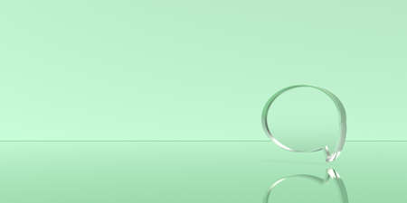 3D render of speech bubbleの写真素材