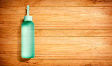 Water bottle with copy spaceの写真素材