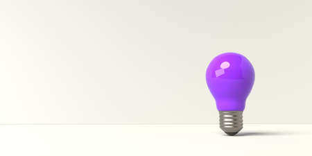 Light bulb on a colored backgroundの写真素材