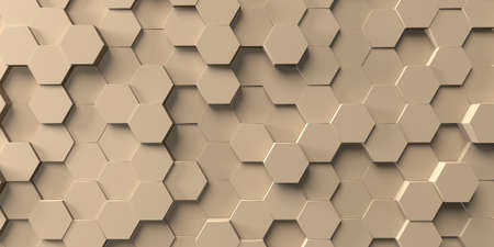 Abstract hexagon geometry backgroundの写真素材