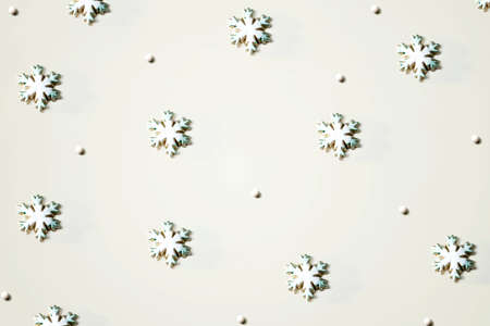 Winter snowflake patternの写真素材