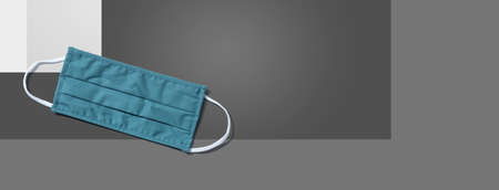 Cloth face mask overhead viewの写真素材