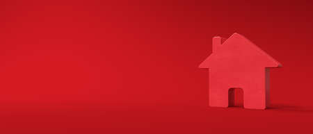 Miniature toy house - Real estate theme - 3Dの写真素材