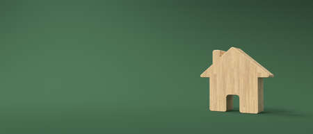 Miniature toy house - Real estate theme - 3Dの写真素材