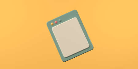 Interface of computer screen - 3D render illustration