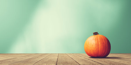 Autumn pumpkin - Harvest and Thanksgiving theme - 3dの写真素材