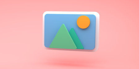 Image icon placeholder for mobile or pc appの写真素材